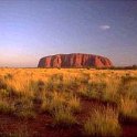 AUS NT AyersRock 1993MAY 012  Sunset brings out an entirely entirely different color palette. : 1993, Australia, Ayers Rock, May, NT